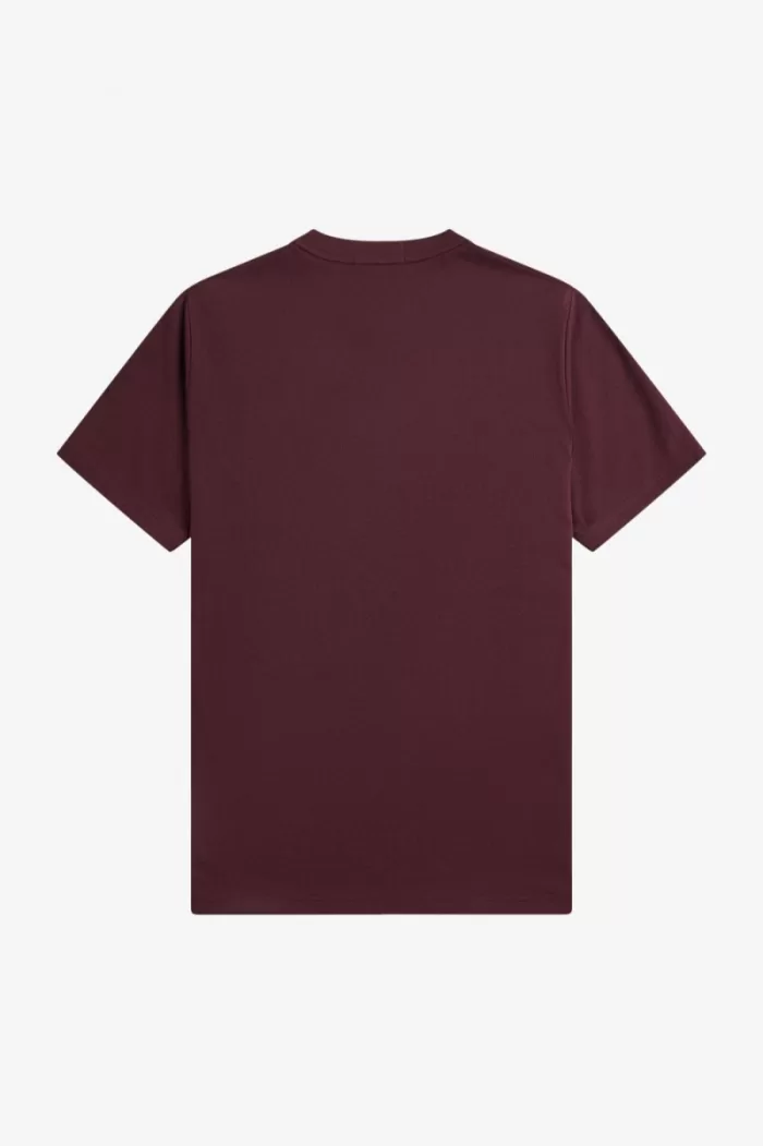 Fred Perry Embroidered Men’s T-Shirt Oxblood | YGWQU0587