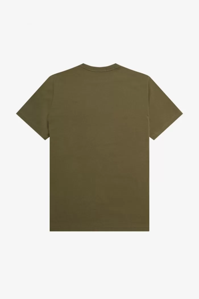 Fred Perry Embroidered Men’s T-Shirt Uniform Green | TNVJK6245