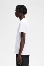 Fred Perry Embroidered Men’s T-Shirt White | UODEJ4026