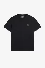 Fred Perry Enamel Pin Men’s T-Shirt Black | DMGLR8754