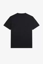 Fred Perry Enamel Pin Men’s T-Shirt Black | DMGLR8754