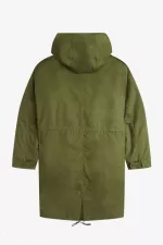 Fred Perry Faux Fur Lined Men’s Parka Parka Green | UFOHL1593