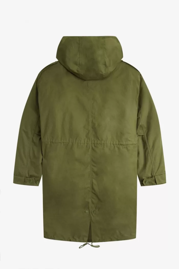 Fred Perry Faux Fur Lined Men’s Parka Parka Green | UFOHL1593