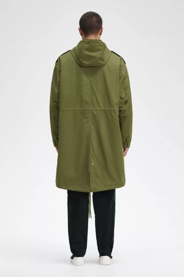 Fred Perry Faux Fur Lined Men’s Parka Parka Green | UFOHL1593