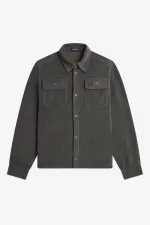 Fred Perry Fleece Men’s Shirt Field Green | JRQXA8301