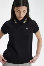 Fred Perry G12 Women’s Shirt Black Champagne | UIZGX2768