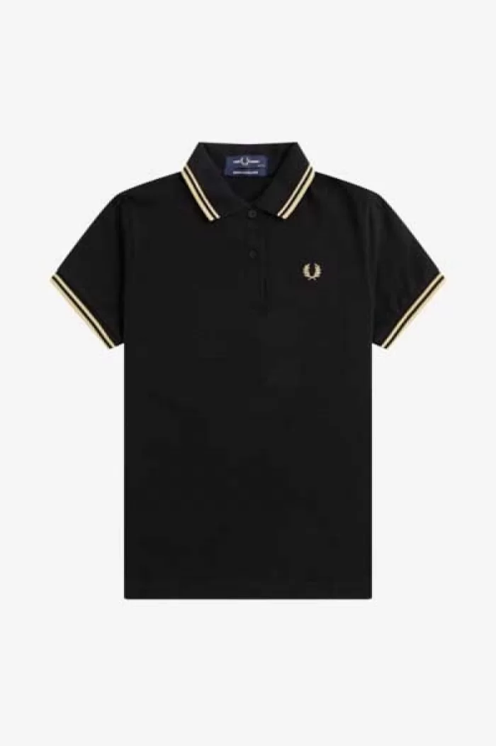 Fred Perry G12 Women’s Shirt Black Champagne | UIZGX2768