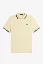 Fred Perry G3600 Women’s Shirt Aqua Cream French Navy | DTPZV8342