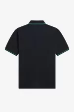 Fred Perry G3600 Women’s Shirt Black Deep Mint Deep Mint | LETRY3750