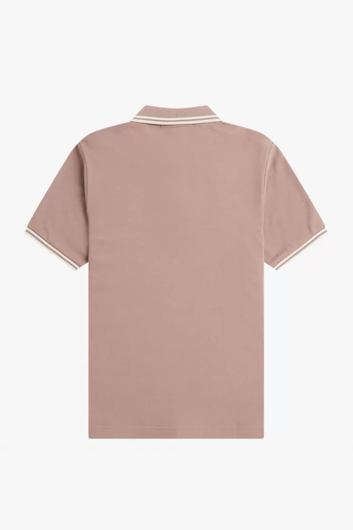 Fred Perry G3600 Women’s Shirt Dark Pink Beige | CDYMT9431