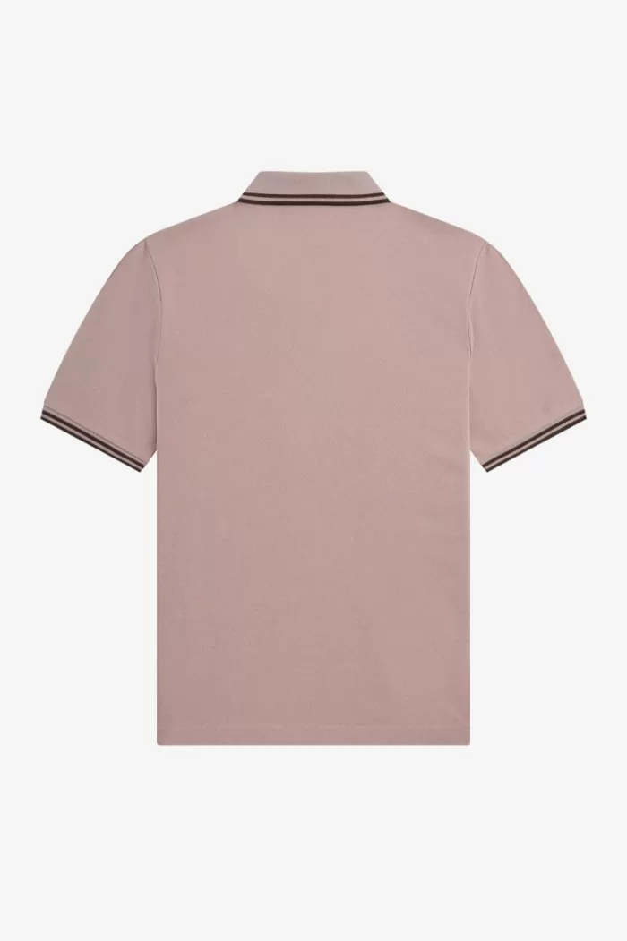 Fred Perry G3600 Women’s Shirt Dark Pink Burnt Tobacco | LEYKP8341