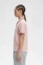 Fred Perry G3600 Women’s Shirt Dusty Rose Pink Brown Oxblood | PRAFC2415