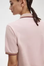 Fred Perry G3600 Women’s Shirt Dusty Rose Pink Brown Oxblood | PRAFC2415