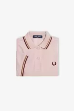 Fred Perry G3600 Women’s Shirt Dusty Rose Pink Brown Oxblood | PRAFC2415