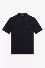 Fred Perry G3600 Women’s Shirt Navy Oxblood Oxblood | IQGMO4268