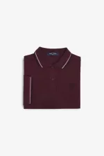 Fred Perry G3600 Women’s Shirt Oxblood Dusty Rose Pink Black | NCJPS3290