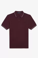 Fred Perry G3600 Women’s Shirt Oxblood Dusty Rose Pink Black | NCJPS3290