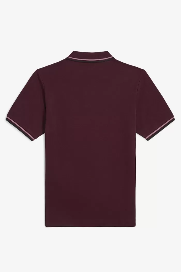 Fred Perry G3600 Women’s Shirt Oxblood Dusty Rose Pink Black | NCJPS3290