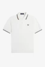 Fred Perry G3600 Women’s Shirt Snow White Dark Pink Burnt Tobacco | QBOTL9150