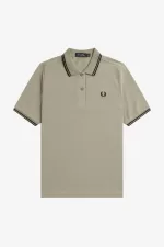 Fred Perry G3600 Women’s Shirt Warm Grey Black | SMOXG9384