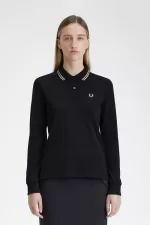 Fred Perry G3636 Women’s Shirt Black Warm Grey | DAHWK5672