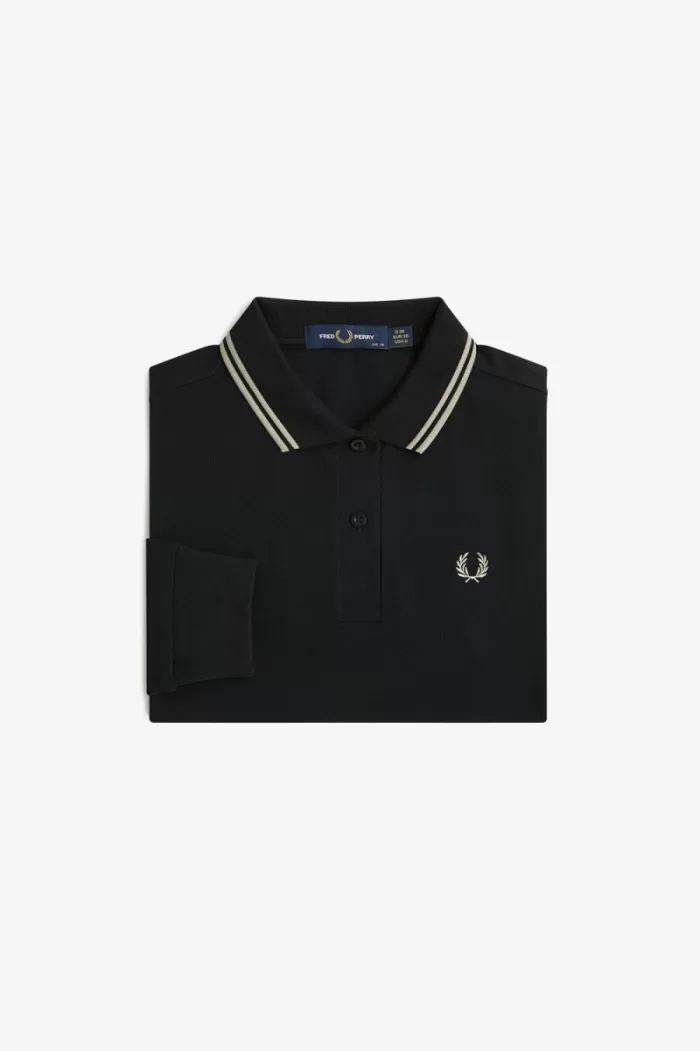 Fred Perry G3636 Women’s Shirt Black Warm Grey | DAHWK5672