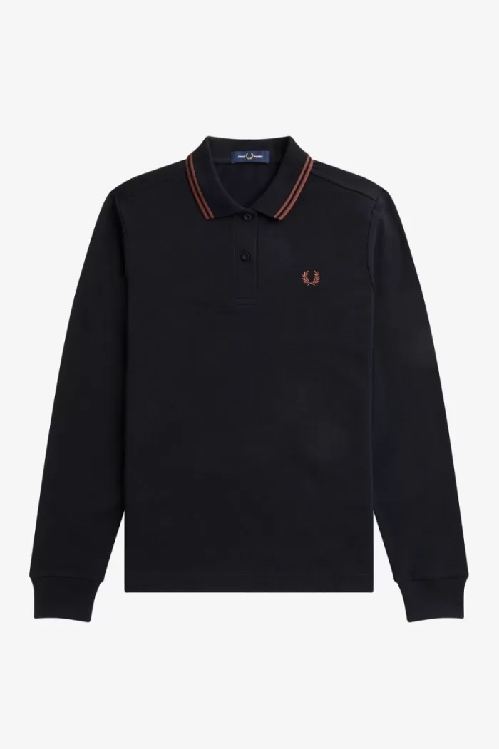 Fred Perry G3636 Women’s Shirt Black Whisky Brown | UGQFM1248