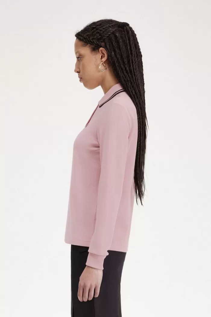 Fred Perry G3636 Women’s Shirt Dusty Rose Pink Black | GXOEA8953