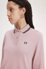 Fred Perry G3636 Women’s Shirt Dusty Rose Pink Black | GXOEA8953