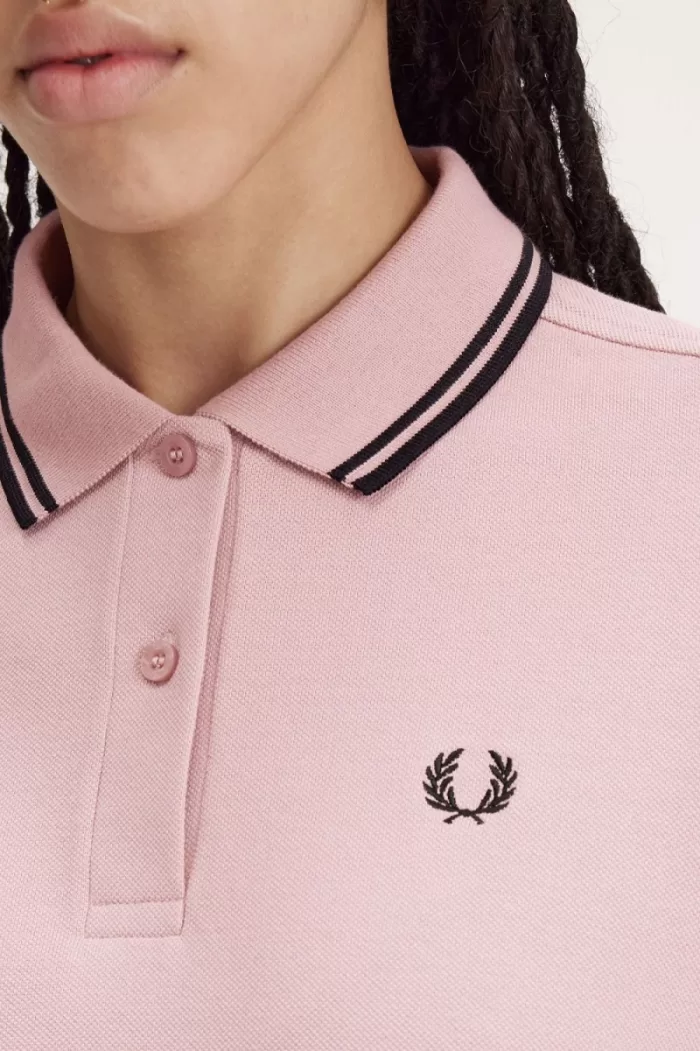 Fred Perry G3636 Women’s Shirt Dusty Rose Pink Black | GXOEA8953