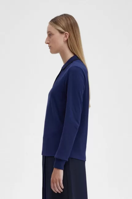 Fred Perry G3636 Women’s Shirt French Navy Black | RBGTH6031