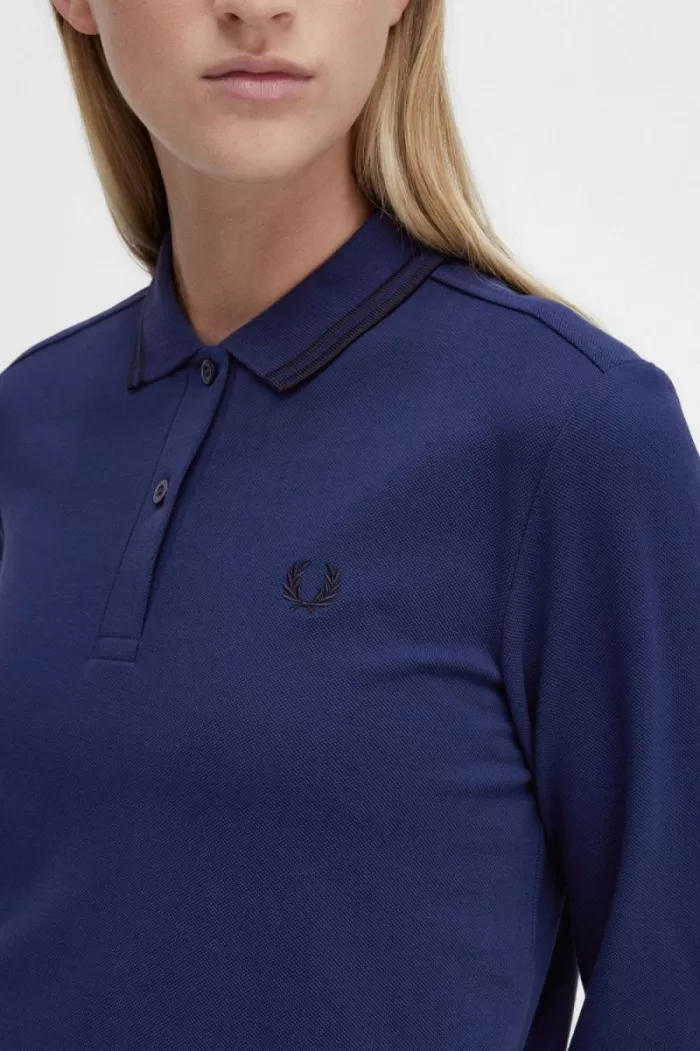 Fred Perry G3636 Women’s Shirt French Navy Black | RBGTH6031