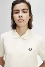 Fred Perry G6000 Women’s Shirt Beige Black | TEYCU1459