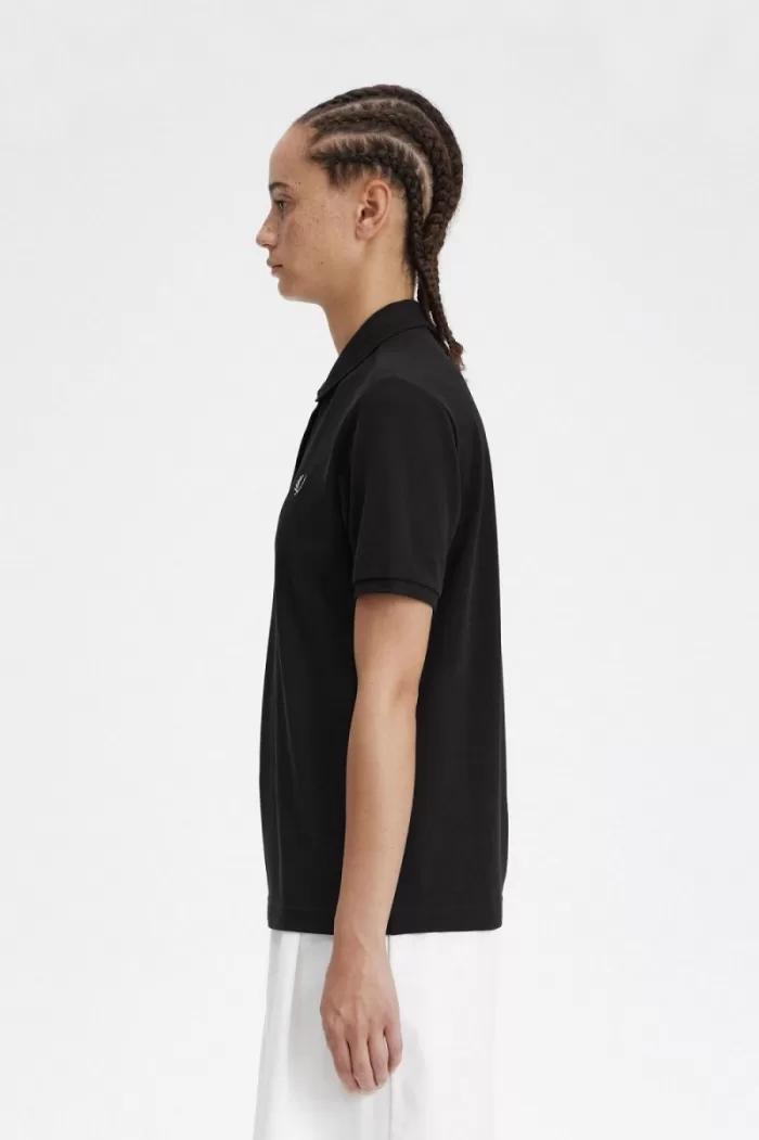 Fred Perry G6000 Women’s Shirt Black Warm Grey | APLCI2913