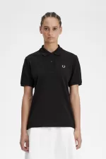 Fred Perry G6000 Women’s Shirt Black Warm Grey | APLCI2913