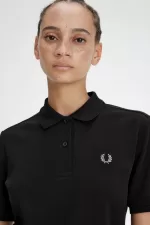 Fred Perry G6000 Women’s Shirt Black Warm Grey | APLCI2913