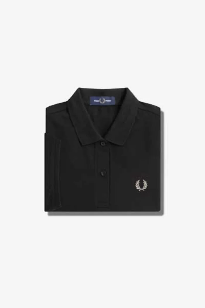 Fred Perry G6000 Women’s Shirt Black Warm Grey | APLCI2913