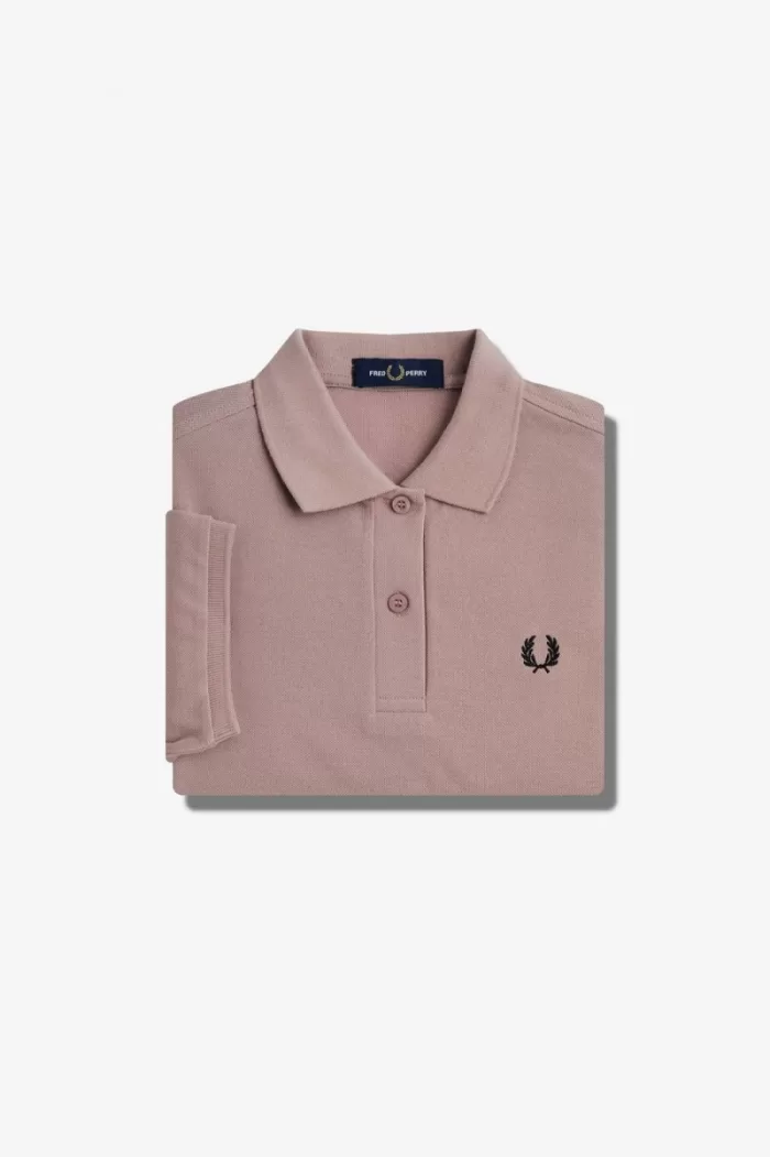 Fred Perry G6000 Women’s Shirt Dark Pink Black | HYACS8697