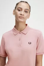 Fred Perry G6000 Women’s Shirt Dusty Rose Pink Black | ZXANO5218