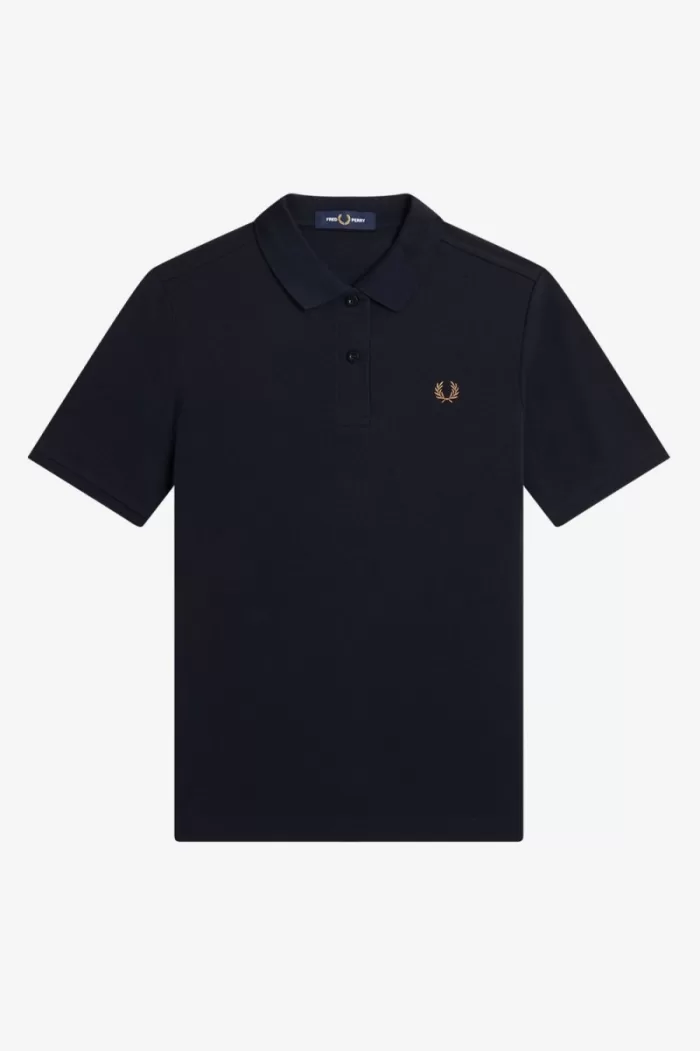 Fred Perry G6000 Women’s Shirt Navy Brown | ZQUAC1927