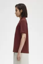 Fred Perry G6000 Women’s Shirt Oxblood Dusty Rose Pink | TEGJI5302