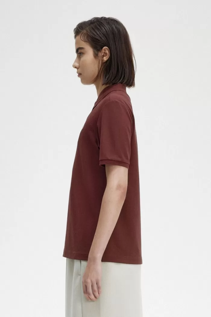 Fred Perry G6000 Women’s Shirt Oxblood Dusty Rose Pink | TEGJI5302