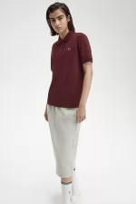 Fred Perry G6000 Women’s Shirt Oxblood Dusty Rose Pink | TEGJI5302