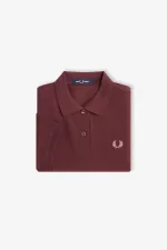 Fred Perry G6000 Women’s Shirt Oxblood Dusty Rose Pink | TEGJI5302