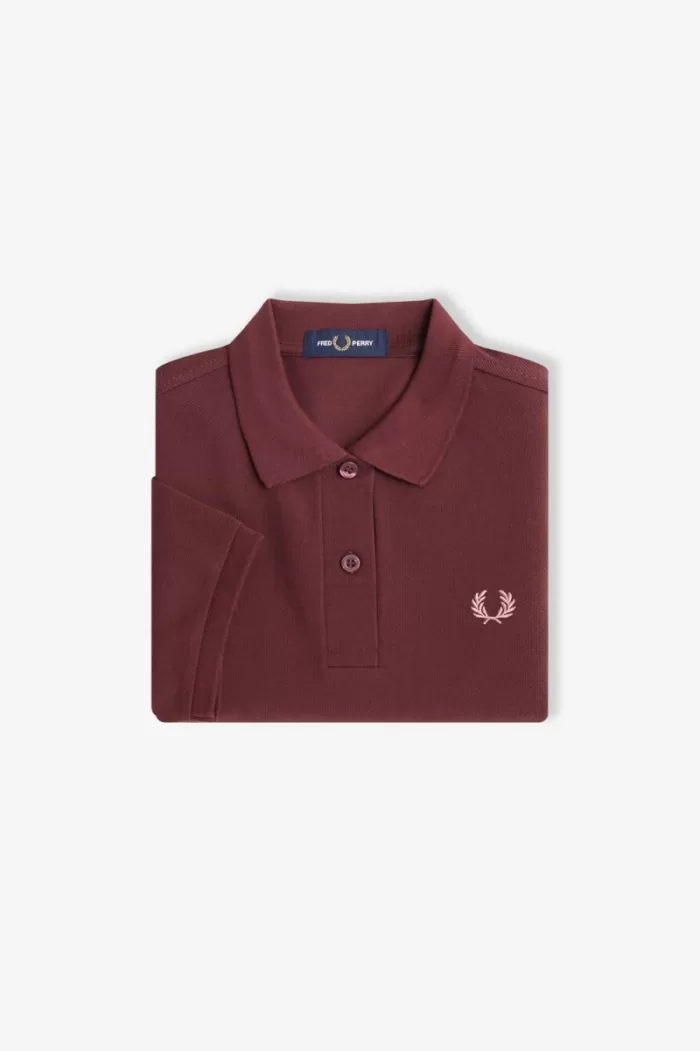 Fred Perry G6000 Women’s Shirt Oxblood Dusty Rose Pink | TEGJI5302