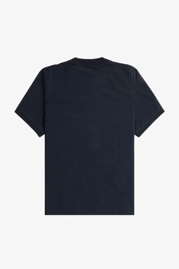 Fred Perry Gradient Stripe Men’s T-Shirt Navy | PSKGD8403