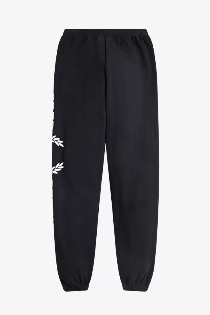 Fred Perry Graphic Branded Sweat Women’s Pants Black | VAKHS9512