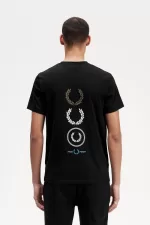 Fred Perry Graphic Branding Men’s T-Shirt Black | ADFSI4182