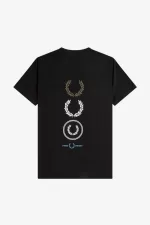 Fred Perry Graphic Branding Men’s T-Shirt Black | ADFSI4182