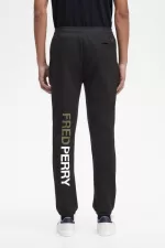 Fred Perry Graphic Branding Sweat Men’s Pants Black | TKRMX0517